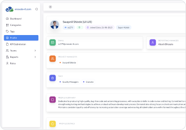 Key Performance Indicator Platform screenshot