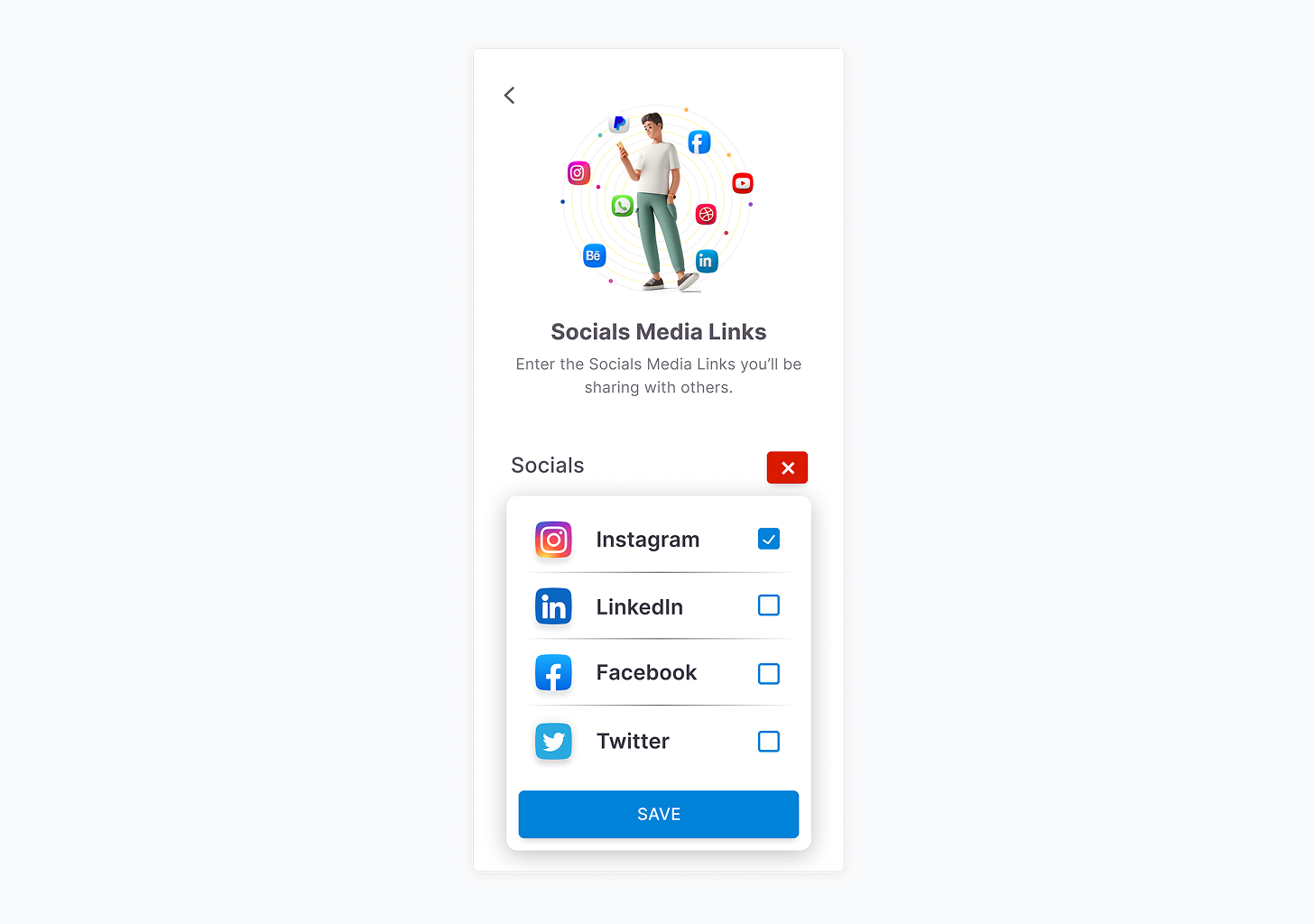 VCards screenshot